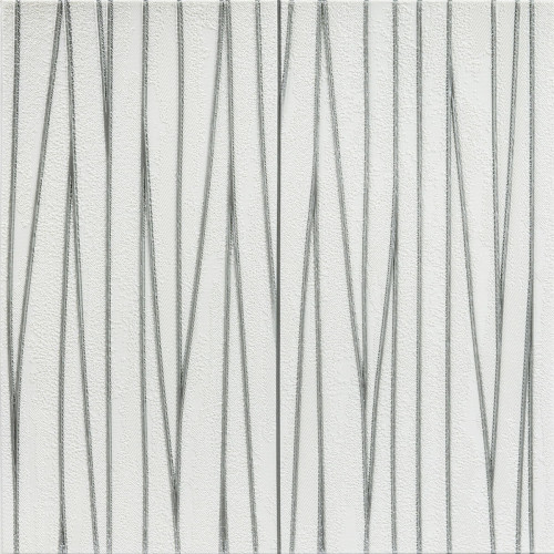 Самоклеюча 3D панель 700х700х5мм Срібні стрічки (441) SW-00001185