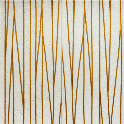 Самоклеюча 3D панель 700х700х5мм Золоті стрічки (440) SW-00001184