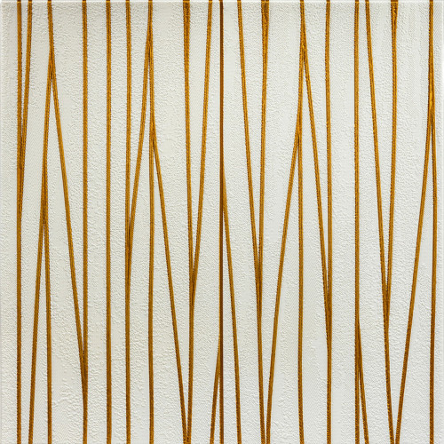 Самоклеюча 3D панель 700х700х5мм Золоті стрічки (440) SW-00001184