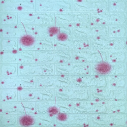 Самоклеюча 3D панель 700х770х4мм Блакитні кульбаби (322) SW-00001362