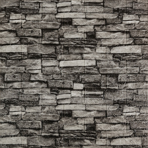 Самоклеюча 3D панель 700x770x3мм Графітовий (59-3) SW-00001481