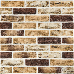 Самоклеюча 3D панель клінкер пісочний 700x700x4мм Клінкер пісочний цегла (415) SW-00000770