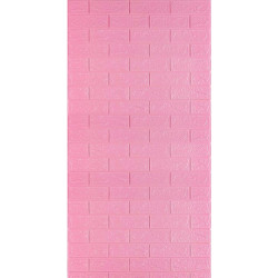 Самоклеюча 3D панель під Рожеву Цеглу 3080x700x3мм SW-00001757