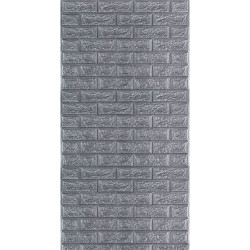 Самоклеюча 3D панель під срібну цеглу в рулоні 3080x700x3мм (R017-3) SW-00001445