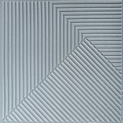 Самоклеюча декоративна 3D панель 500х500х5мм Бамбук Сірий SW-00002878