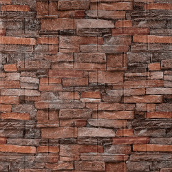 Самоклеюча декоративна 3D панель 700х770х5мм Червона цегла піщаник (058) SW-00000177