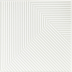 Самоклеюча декоративна 3D панель Бамбук Білий 500х500х5мм SW-00002877