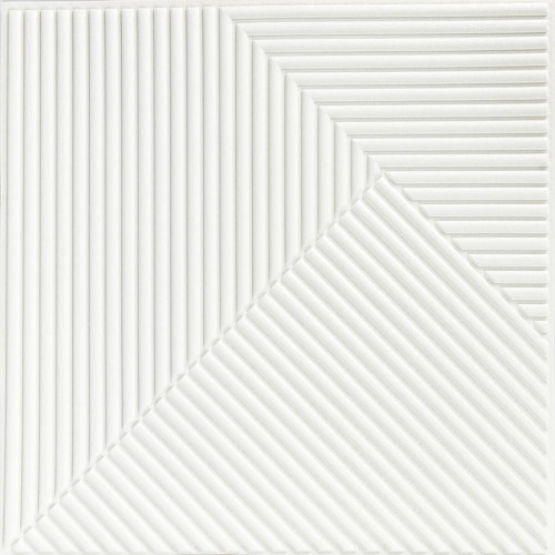 Самоклеюча декоративна 3D панель Бамбук Білий 500х500х5мм SW-00002877