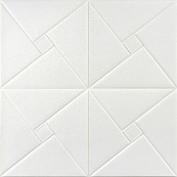 Самоклеюча декоративна настінно-стельова 3D панель 680х670х5.5мм Орігамі (173) SW-00000182