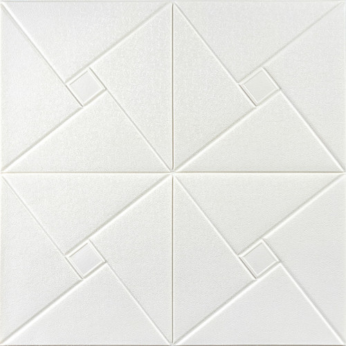 Самоклеюча декоративна настінно-стельова 3D панель 680х670х5.5мм Орігамі (173) SW-00000182