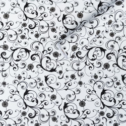 Самоклеюча плівка 0,45х10м х 0,07мм Білі вензелі (10175) SW-00000828