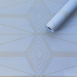 Самоклеюча плівка 0,45х10м х 0,07мм Блакитна із золотом SW-00001218