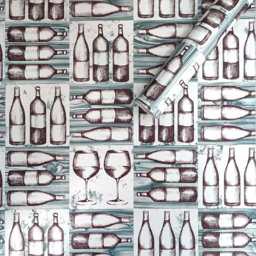 Самоклеюча плівка на паперовій основі 0,45х10м х 0,07мм Винна SW-00000798