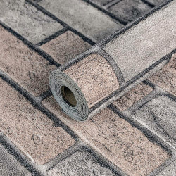 Самоклеючі шпалери 2800х500х1,5мм Коричнева катериновлавська цегла (D) SW-00001786