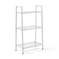 Стелаж-етажерка триярусний з металу 60х33х110см Білий SW-00002103