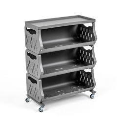 Стелаж універсальний для зберігання триярусний 60х30х77см SW-00002259