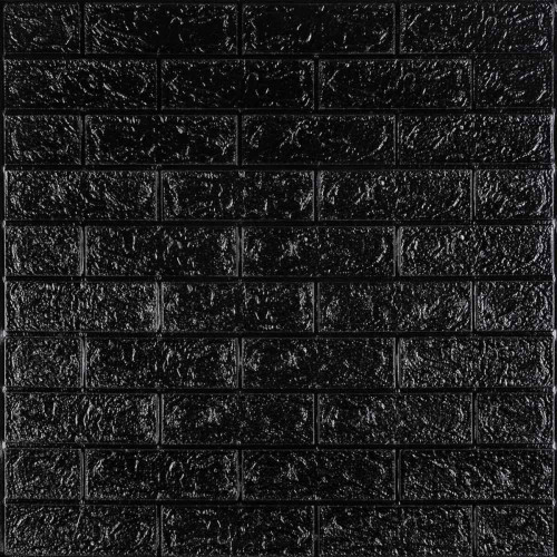 3D панель самоклеюча 700х770х5мм цегла Чорний (019-5) SW-00000151 3D панель самоклеюча 700х770х5мм цегла Чорний (019-5) SW-00000151